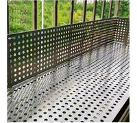 Placa metálica Perforada de Acero Inoxidable de 34 x 100 cm: Malla Decorativa Duradera, mosquitera de Seguridad a Prueba de Fugas, Ideal para Rellenar barandillas y Mejorar el hogar y el Jar