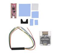 Placa microcontrolador para Raspberry RPi RP2040, núcleos dobles ARM Cortex M0+, memoria flash QSPI integrada de 16 MB, soporte de software rico y completo, para NGC Gamecube (blanco transparente)