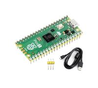 Placa microcontrolador Raspberry Pi Pico 2 presoldada basada en chip microcontrolador Raspberry Pi RP2350, con diseño de doble núcleo y doble arquitectura, funciona hasta 150 MHz (con cabecera)