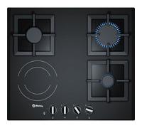 Placa Mixta 60cm BALAY 3ETG667HB Cristal con 4 quemadores MIXTA con Vitro