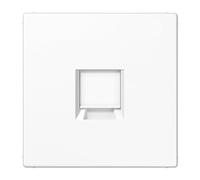 Placa modular Jack-Rad. 1 toma LS, color blanco alpino (referencia: JUNG LS1969-1WEWW)