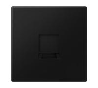 Placa modular Jack-Rad 1 toma LS, color negro mate (referencia: JUNG LS1969-1WESWM)