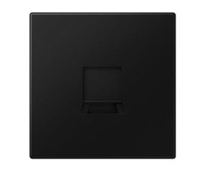 Placa modular Jack-Rad 1 toma LS, color negro mate (referencia: JUNG LS1969-1WESWM)