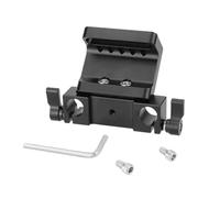 Placa Montaje Cámara Placa Base Montaje del Trípode Integrada con Abrazadera Varilla Doble 15 Mm para Soporte Hombros