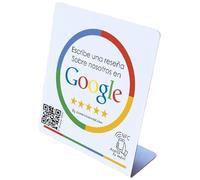 Placa NFC con QR para Conseguir más reseñas en Google Incluye Gratis Herramientas: generador de firmas con Enlace a tu ficha, Carteles QR y Comunidad de Intercambio de reseñas. Tamaño 12x14cm.