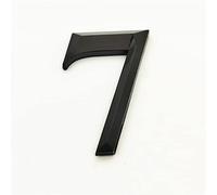 Placa NúMeros Casa 3D 7cm Autoadhesiva Negra Pegatina PláStico ABS con Pegamento Trasero 3M NúMero Puerta Moderna para El Hogar DireccióN Hotel Al Aire Libre Letrero DíGitos Cubos Correo Street (7)