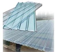 Placa Ondulada Para Exterior, Plancha Transparente De 1.0mm, Paneles De Techo Silencioso, Garaje Corrugado, Resistente A Los Rayos UV, A La Lluvia Y A La Nieve, Con Tornillo(8Pcs,0.9x0.9m/35x35in)