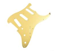 Placa para arañazos de guitarra eléctrica ST de 11 agujeros, golpeador de metal en aluminio, pieza de repuesto esencial (dorado)