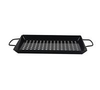 Placa para barbacoa, acero al carbono resistente al óxido, resistente para asar y cocinar al aire libre, perfecta para camping, barbacoa en el patio trasero, 3 tamaños para uso doméstico y profesional