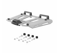 Placa para baúl Shad de aluminio gris con kit de tornillería compatible con la
