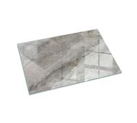 Placa para Chimenea 100x70 cm Chispas y Arañazos Protector Protector de Suelo Decoración de la Sala de Estar Cristal Templado Resistente a Altas Temperaturas - Patrón de Piedra Natural