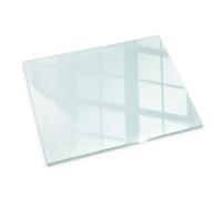 Placa para Chimenea De Vidrio Templado 60x40cm Rectangular Protección para Chimenea contra El Calor Premium Resistente A Chispas Y Arañazos, Elegante Transparente Duradero Seguridad Doméstica