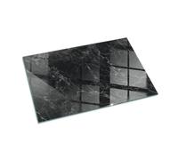 Placa para Parquet 100x70 cm Resistente a Altas Temperaturas Protector de Suelo Decoración de la Sala de Estar Chispas y Arañazos Protector Cristal Templado - Elegante patrón de mármol