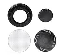 Placa para parrilla de barbacoa, antiadherente, duradera, de aluminio, para cocinar al aire, perfecta para estufas eléctricas de gas, portátil, liviana, fácil de limpiar