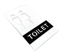 Placa para Puerta de Inodoro, Cartel Baño, Señalización para baños de Hombres/Mujeres en hoteles, para Uso en baños