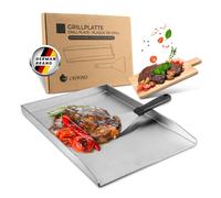 Placa parrilla Exitoso Plancha 30x40 cm acero inoxidable placa teppanyaki + e...