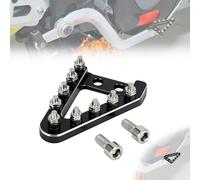 Placa Paso Pedal Freno Trasero Moto Aluminio CNC Todas Moto 125-530 CC 2004-2010 Utilice 2 Pernos para Fijar la Placa del Paso-Negro