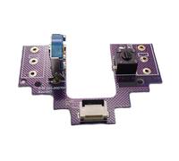 Placa PCB de intercambio en caliente, placa base sin soldadura, a prueba de polvo, codificadores de rueda dorada para botón inalámbrico GPRO