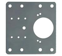 Placa perforada (An x Al: 90 x 90 mm, Espesor: 1 mm, Específico para: Bisagras de cazoleta)