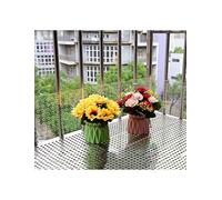 Placa perforada de policarbonato y acero inoxidable a prueba de fugas, rejillas decorativas redondas de 72 cm, ideal para ventanas y ventilación, hoja duradera y elegante para el hogar y el jardín