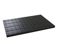 Placa perforada para soporte eléctrico de material con cubeta