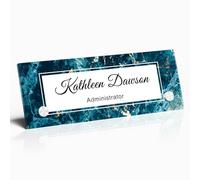 Placa Personalizada Nombre, Accesorios Escritorio Oficina, Regalos De Promoción, Regalos De Agradecimiento, Regalos De Graduación Para Compañeros, Empleados, Hijas, Esposas Y Jefes(azul)