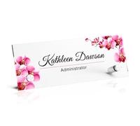 Placa Personalizada Nombre, Accesorios Escritorio Oficina, Regalos De Promoción, Regalos De Agradecimiento, Regalos De Graduación Para Compañeros, Empleados, Hijas, Esposas Y Jefes(orquídea)