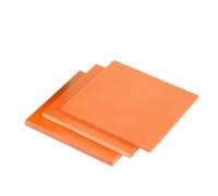 Placa plana de baquelita roja, tablero de plástico fenólico 1 unidad, tablero de baquelita eléctrica naranja, hoja gruesa de 1 a 20mm, placa de pegamento(100x100x6mm)