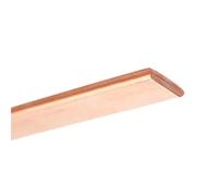 Placa plana de cobre T2 de 50 cm for cable de tierra, tira de barras conductoras, lámina de cobre rojo sólido for mecanizado CNC.(2x25mm)