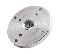 Placa plana de torno de acero 1-8TPI rosca para banco de madera Accesorios Robusto, preciso, fácil montaje, plata (tamaño: 4 pulgadas)(4 pulgadas) (4 pulgadas)