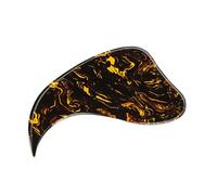 Placa protectora antiarañazos para guitarra, con patrón de pastas amarillas, de PVC, autoadhesiva, para guitarra, pieza de guitarra