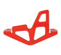 Placa protectora de aluminio mecanizado CNC de alta precisión para frenos de disco de bicicleta de montaña que ayuda a prevenir daños por obstáculos de sendero (rojo)