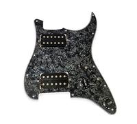 Placa protectora de golpeador de guitarra precableada de 11 agujeros con pastillas HH para piezas de cuerdas de guitarra y juego de herramientas de instalación