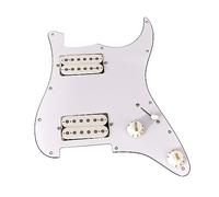 Placa protectora de golpeador de guitarra precableada de 11 agujeros con pastillas HH para piezas de cuerdas de guitarra y juego de herramientas de instalación