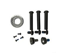 Placa protectora de motor para Bafang M560 M510 G522 E-For Bike - Cubierta protectora G520B ACM04 deflector del motor de accionamiento - Carcasa de plástico negro (G520B+ACM04)