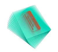 Placa protectora de policarbonato transparente para soldadura, resistente al fuego y anticaídas para reemplazo de casco de soldadura, protege contra salpicaduras de soldadura y (115 x 90 mm)