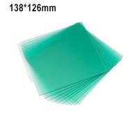 Placa protectora de policarbonato transparente para soldadura, resistente al fuego y anticaídas para reemplazo de casco de soldadura, protege contra salpicaduras de soldadura y (138 x 126 mm)
