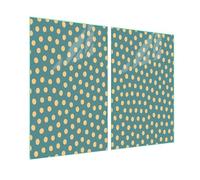 Placa protectora de vitrocerámica de cristal templado, tabla de cortar y placa de vitrocerámica, 2 piezas, 45 x 52 cm, higiénica y antideslizante, protección para inducción, puntos vitrocerámicos