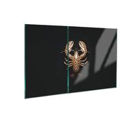 Placa protectora de vitrocerámica de vidrio templado y cubierta de vitrocerámica, 2 piezas, 30 x 52 + 45 x 52 cm, higiénica y antideslizante, protección para inducción, vitrocerámica, clásico