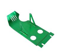 Placa protectora inferior del protector del motor Placa Protectora Para Motor De Motocicleta Placa De Protección De Aleación Resistente Patín Luminoso De Aluminio Chasis(Green)