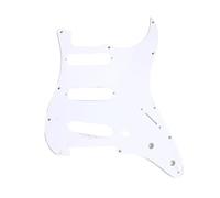 Placa Protectora Para Guitarra Eléctrica Golpeador De Guitarra ST Blanco De Una Capa SSS
