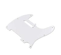 Placa Protectora Para Guitarra Eléctrica Golpeador De Guitarra TL Blanco De Una Sola Capa De 8 Agujeros
