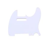 Placa Protectora Para Guitarra Eléctrica Golpeador De Guitarra Vintage De Una Sola Capa De 5 Agujeros Blanco Y Negro(3)