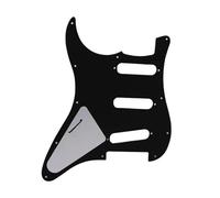 Placa Protectora Para Guitarra Eléctrica Golpeador Negro De Una Capa Y 11 Agujeros Para Guitarra, Accesorios Para Instrumentos SSS
