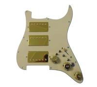 Placa Protectora Para Guitarra Eléctrica Golpeador ST Precableado Cargado Humbucker HHH Alnico 5 Coil Split(3/4)