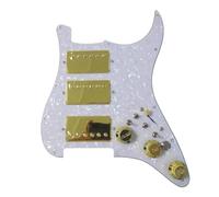 Placa Protectora Para Guitarra Eléctrica Golpeador ST Precableado Cargado Humbucker HHH Alnico 5 Coil Split(4)
