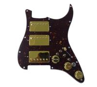 Placa Protectora Para Guitarra Eléctrica Golpeador ST Precableado Cargado Humbucker HHH Alnico 5 Coil Split(6)
