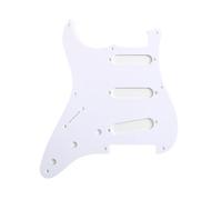 Placa Protectora Para Guitarra Eléctrica Golpeador ST Retro De Una Sola Capa De 3 Clavos Blancos De 8 Clavos(2)