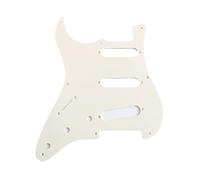 Placa Protectora Para Guitarra Eléctrica Golpeador ST Retro De Una Sola Capa De 3 Clavos Blancos De 8 Clavos(3/4)