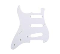 Placa Protectora Para Guitarra Eléctrica Guitarra Eléctrica Vintage ST De 8 Agujeros Con Golpeador SSS Blanco De Una Capa(Left hand antique white)